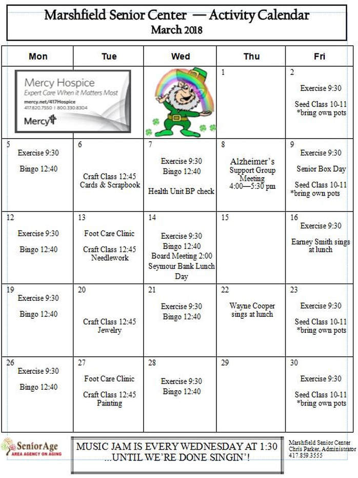 2024 Senior Calendar: Trips, Activities And Events 2024 Senior Calendar: Trips, Activities And Events