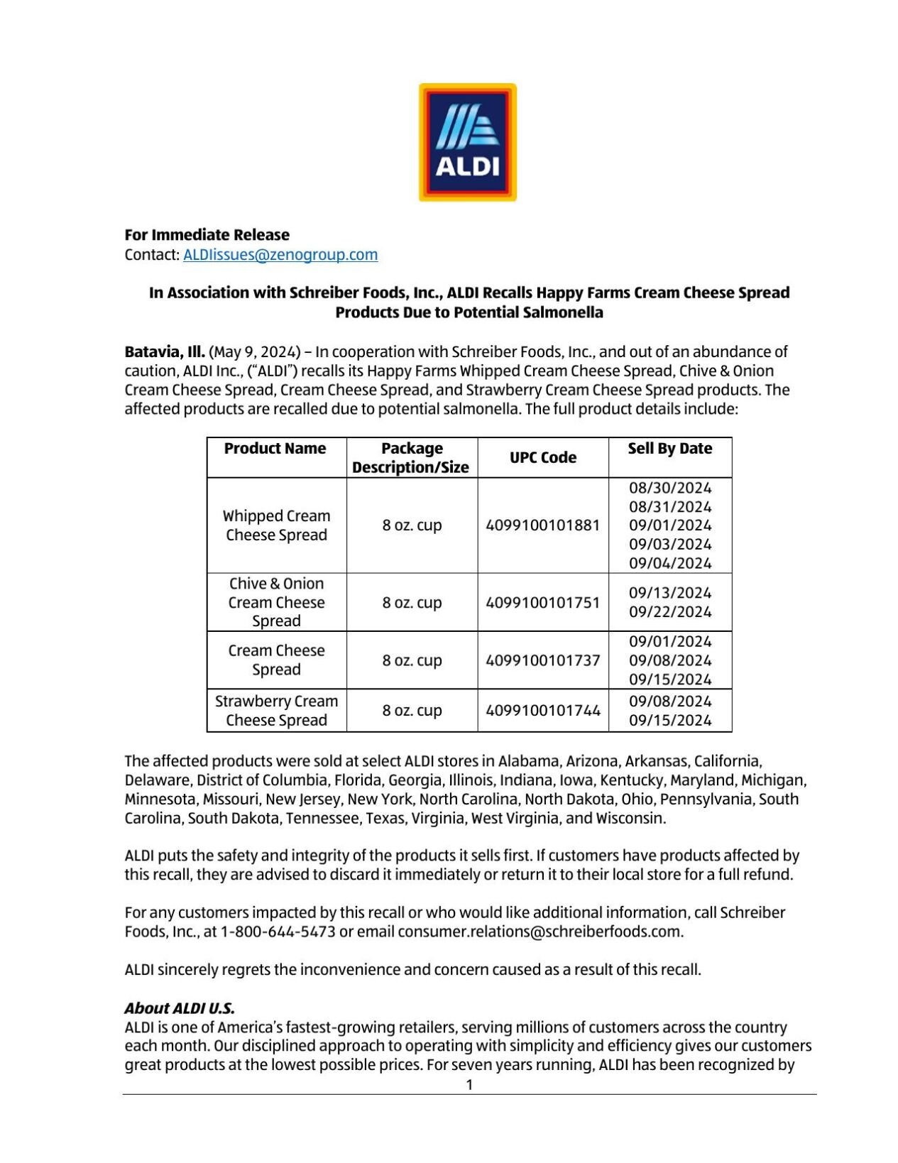 Aldi Issues Recall For Shredded Cheese Due To Steel Contamination Aldi Issues Recall For Shredded Cheese Due To Steel Contamination