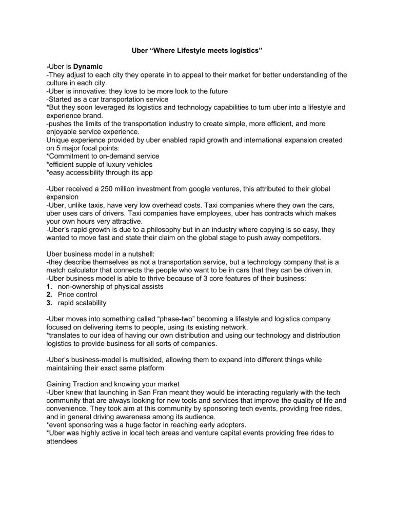 Analyzing Uber (UBER) As An Investment Opportunity