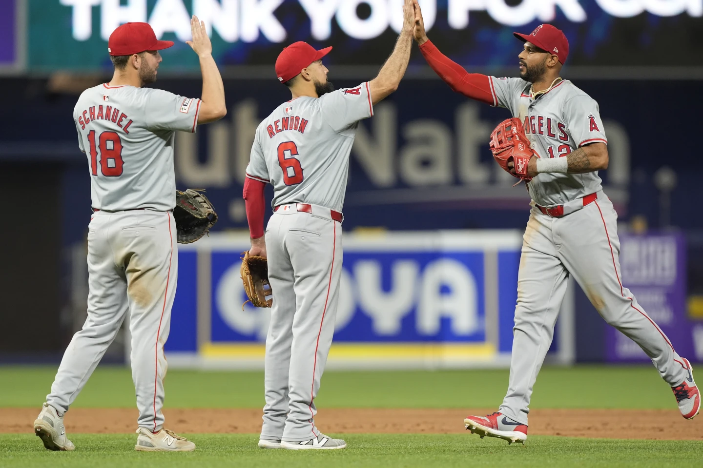 Angels' Eight-Game Win Streak Ends With Marlins Victory Angels' Eight-Game Win Streak Ends With Marlins Victory