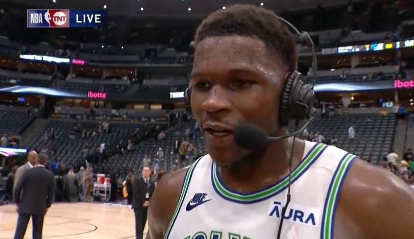 Anthony Edwards' Hilarious Self-Praise: Randle Interview Interrupted
