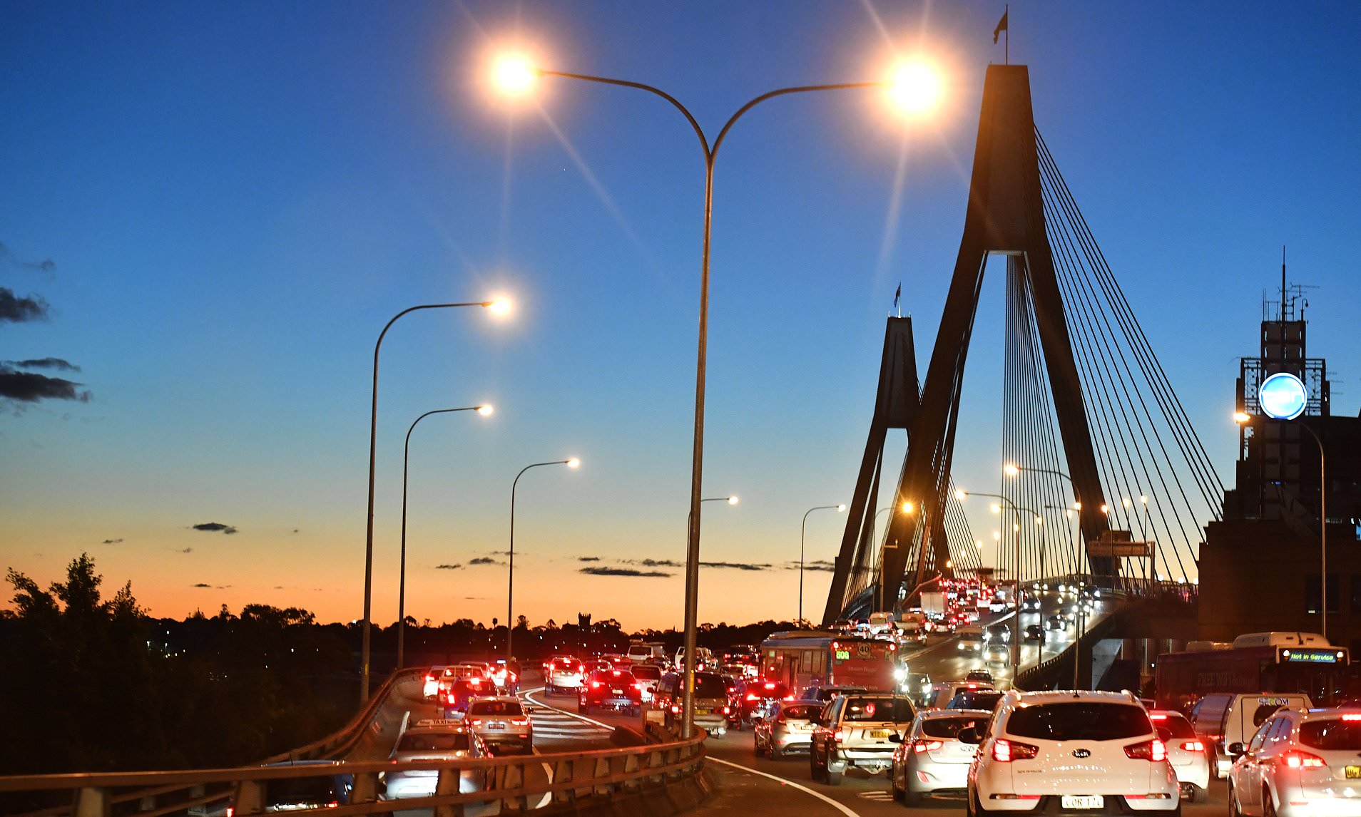 Anzac Bridge Traffic Delays Following Vehicle Collision Anzac Bridge Traffic Delays Following Vehicle Collision