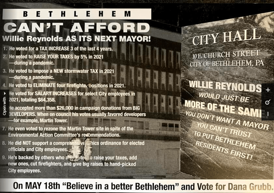 Bethlehem Elections 2024: Negative Campaigning Takes Center Stage Bethlehem Elections 2024: Negative Campaigning Takes Center Stage