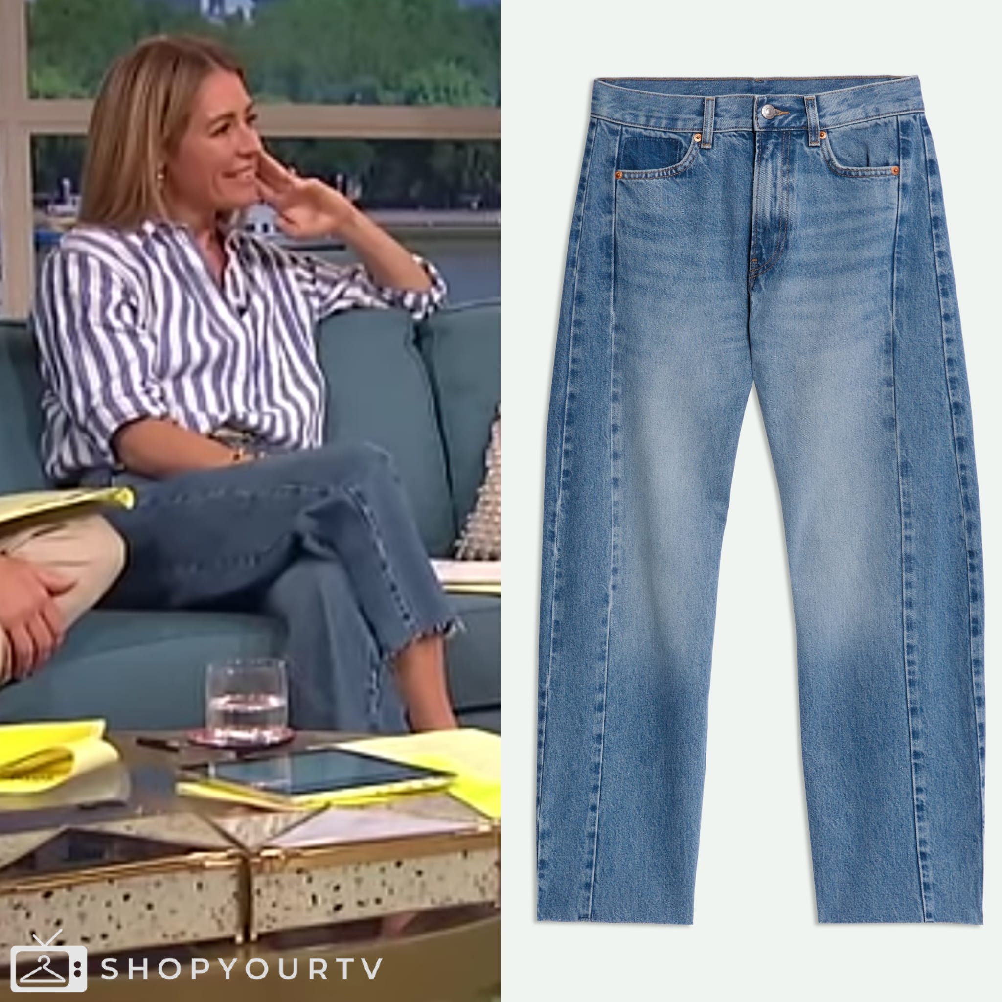 Cat Deeley's Cowboy-Style Denim Midi Dress: Get The Look Cat Deeley's Cowboy-Style Denim Midi Dress: Get The Look