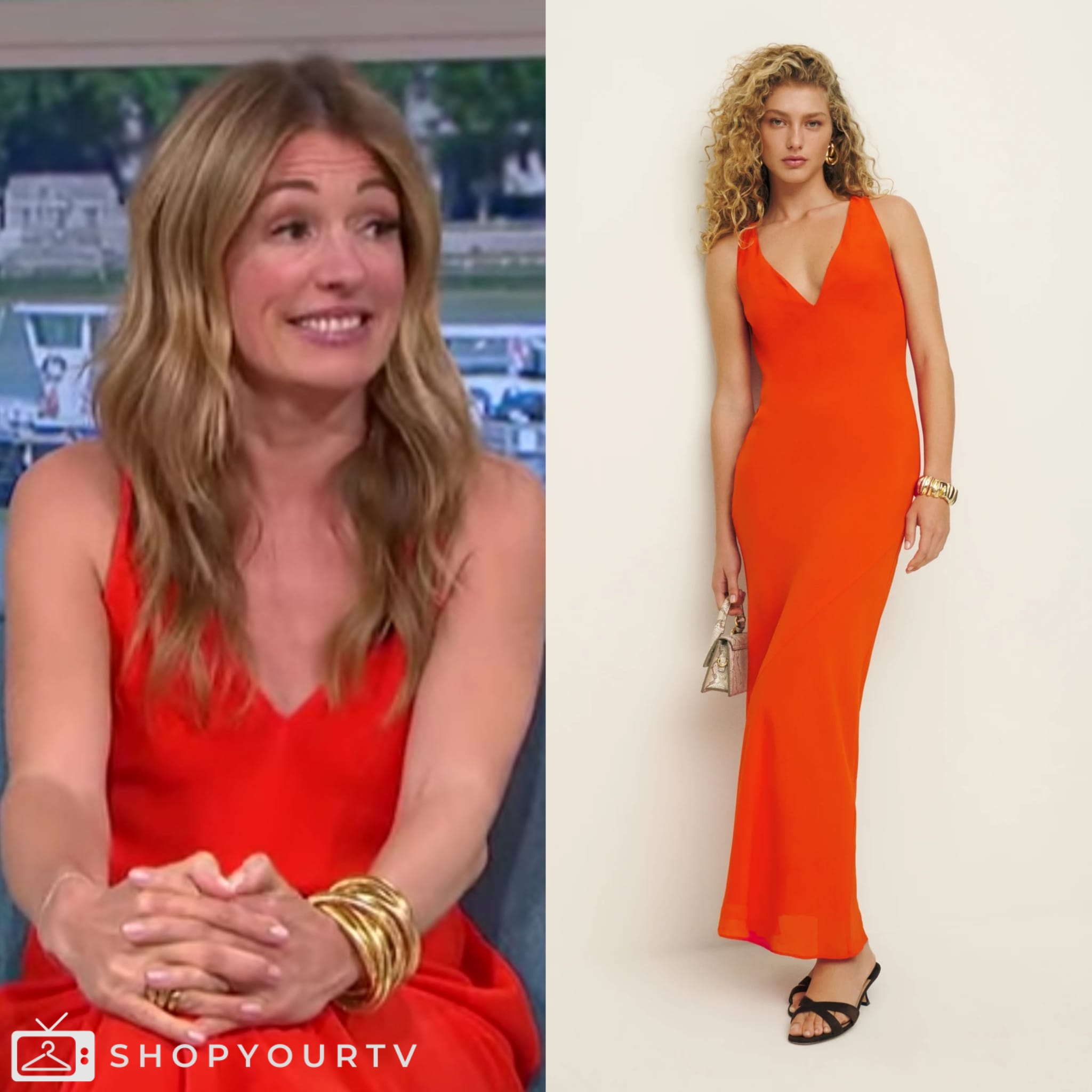 Cat Deeley's Stylish Midi Dress: Find It At M&S Cat Deeley's Stylish Midi Dress: Find It At M&S