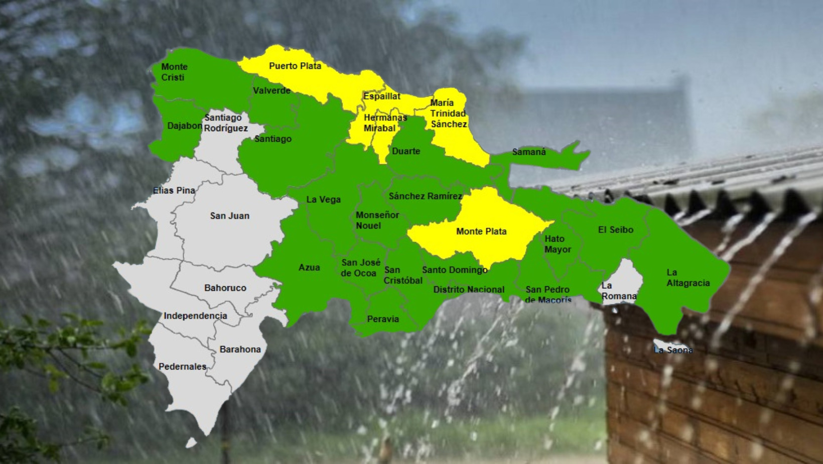 COE Actualiza Alerta: 9 Provincias En Amarillo, 5 En Verde COE Actualiza Alerta: 9 Provincias En Amarillo, 5 En Verde