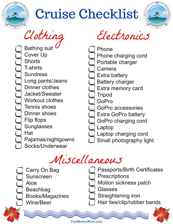 Cruise Packing: Avoiding Unnecessary Items
