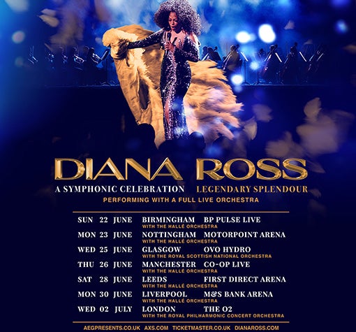 Diana Ross Symphonic Celebration 2025 Tour: UK Dates, Venues And Tickets Diana Ross Symphonic Celebration 2025 Tour: UK Dates, Venues And Tickets
