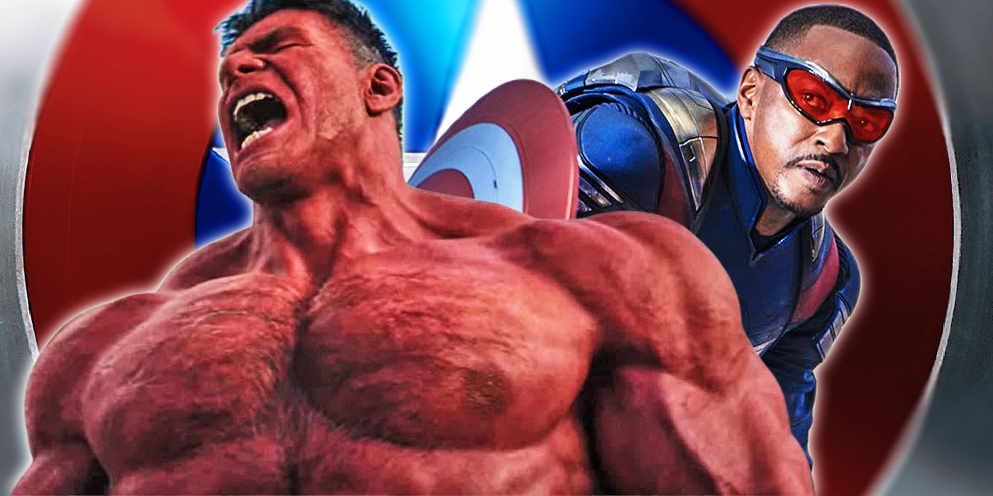 Disney 2D Style: Sam Wilson & Red Hulk Reimagined In Captain America: Brave New World Disney 2D Style: Sam Wilson & Red Hulk Reimagined In Captain America: Brave New World