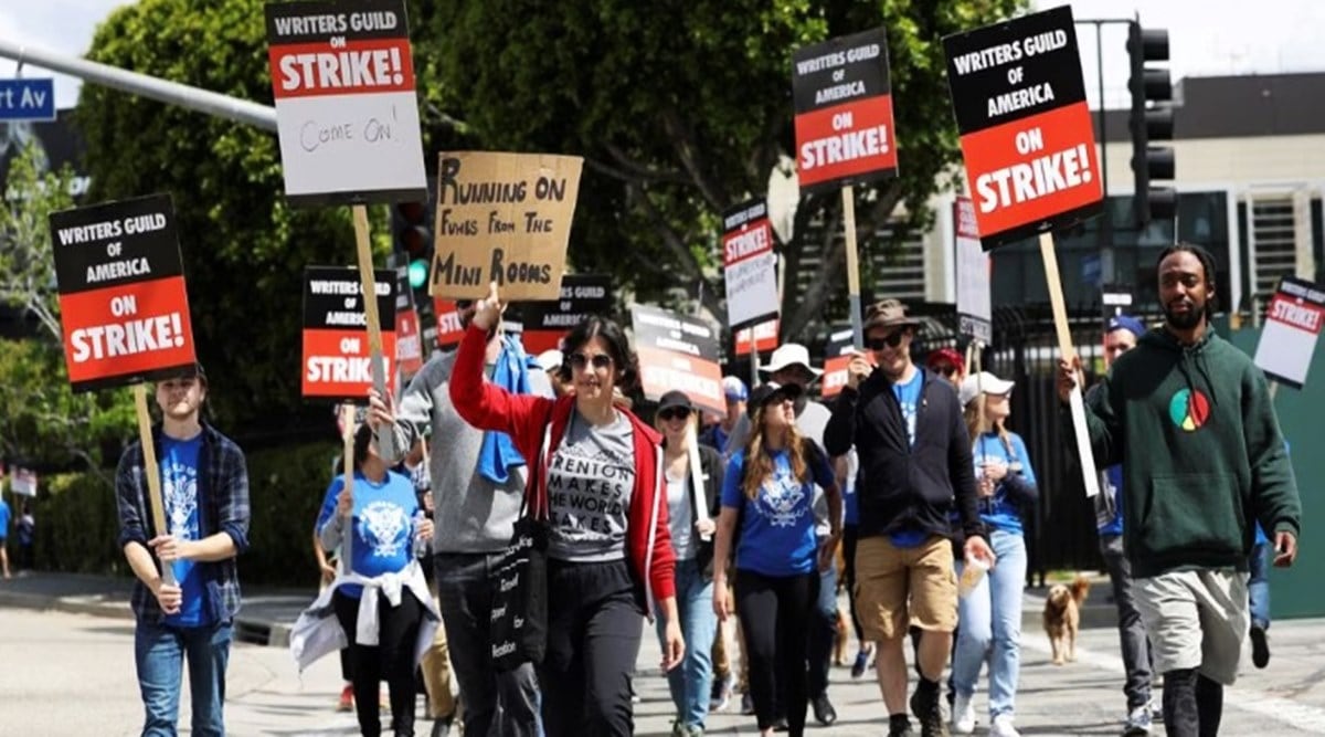 Double Trouble In Hollywood: Writers' And Actors' Strike Causes Industry-Wide Shutdown Double Trouble In Hollywood: Writers' And Actors' Strike Causes Industry-Wide Shutdown