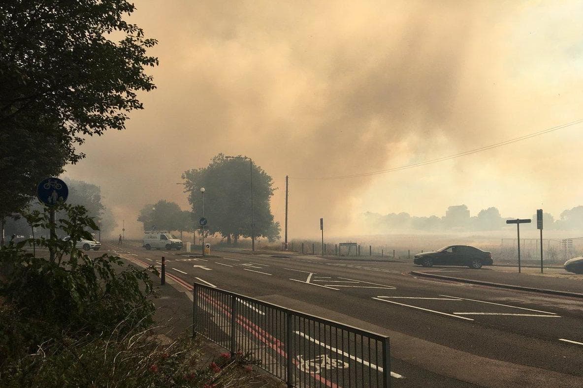 East London Shop Blaze: 125 Firefighters Battle Huge Fire East London Shop Blaze: 125 Firefighters Battle Huge Fire