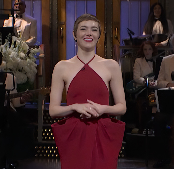 Emma Stone's Quirky SNL Dress: The Emma Stone's Quirky SNL Dress: The