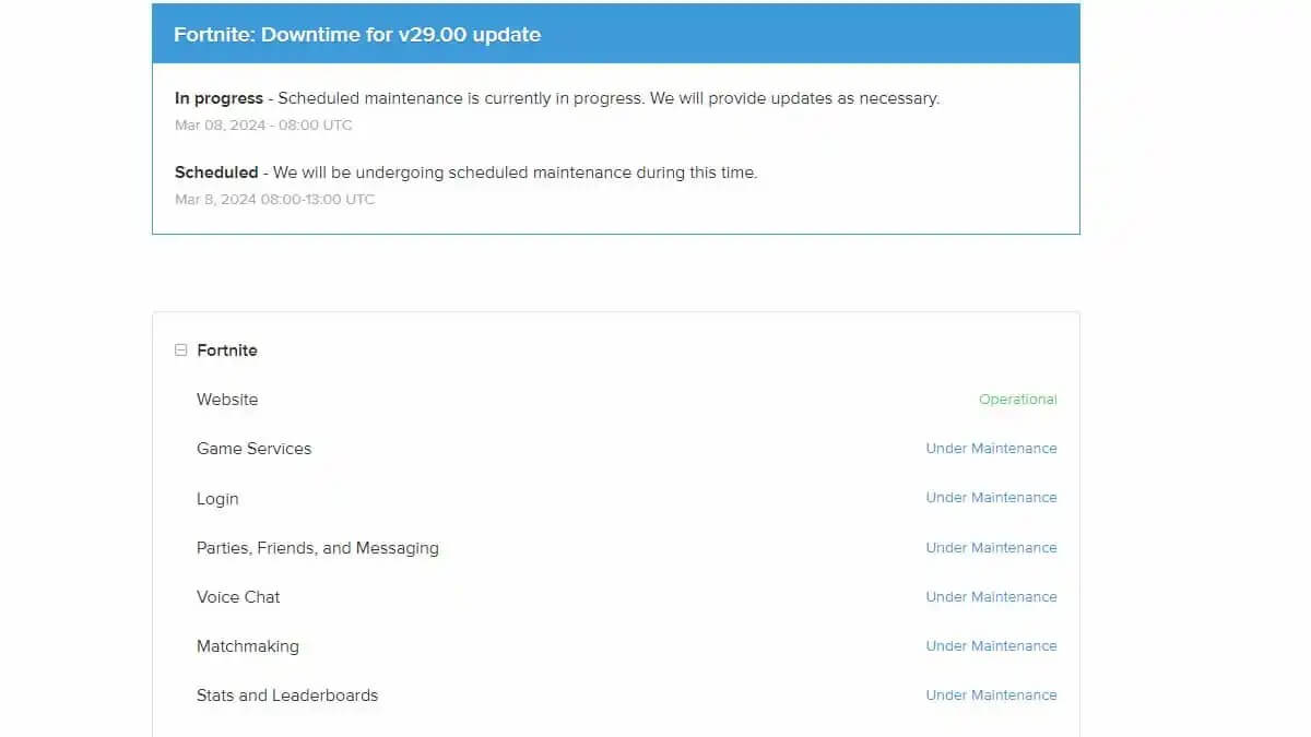 Fortnite Downtime: Update 34.21 Release And Server Status Check Fortnite Downtime: Update 34.21 Release And Server Status Check