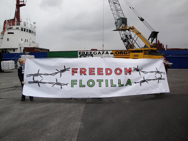 Freedom Flotilla Coalition Accuses Drone Of Attacking Ship Near Malta Freedom Flotilla Coalition Accuses Drone Of Attacking Ship Near Malta