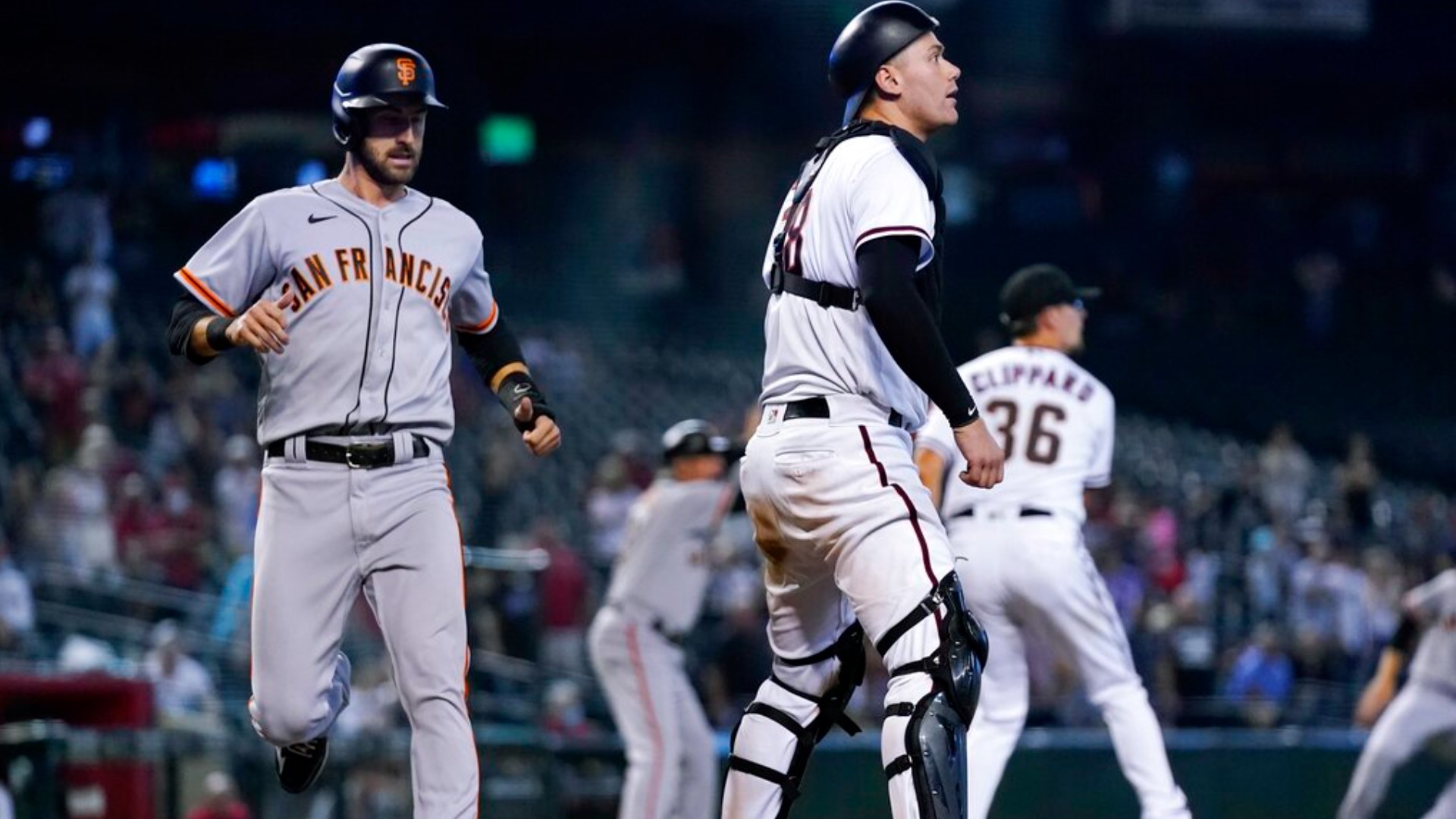 Giants' Hicks Suffers Loss Against Diamondbacks In San Francisco Giants' Hicks Suffers Loss Against Diamondbacks In San Francisco