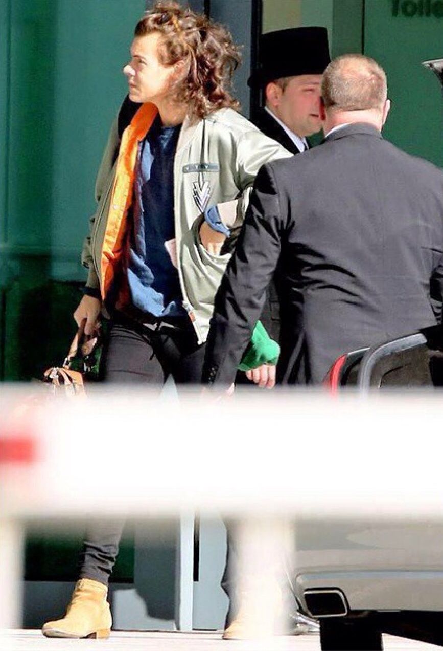 Harry Styles Sports A Retro Mustache In London Harry Styles Sports A Retro Mustache In London