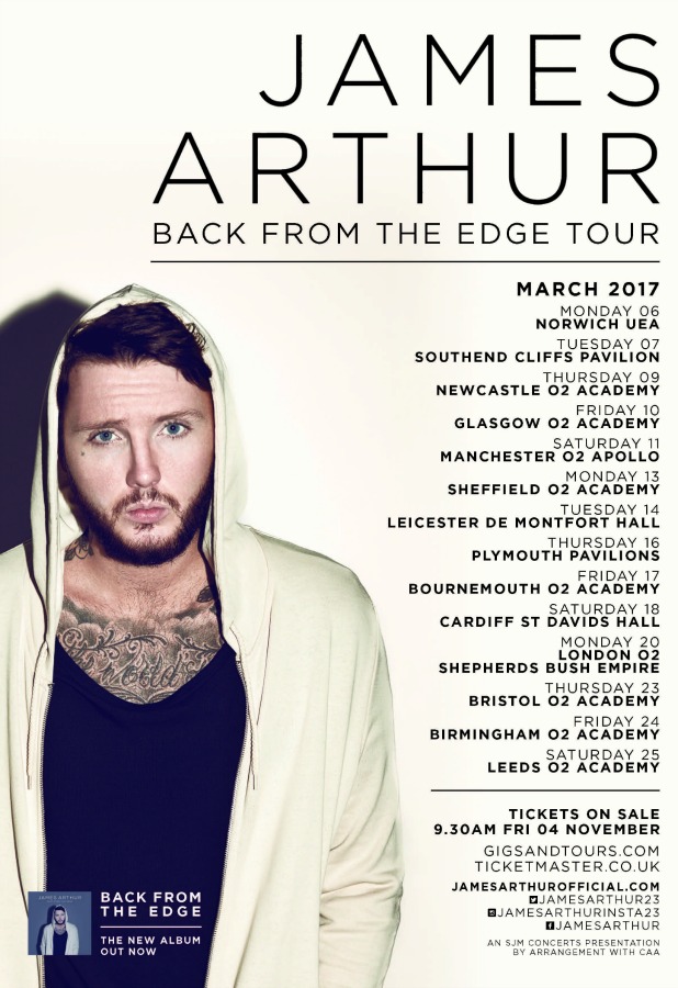 James Arthur Announces 2026 UK Tour Dates: Tickets Available James Arthur Announces 2026 UK Tour Dates: Tickets Available