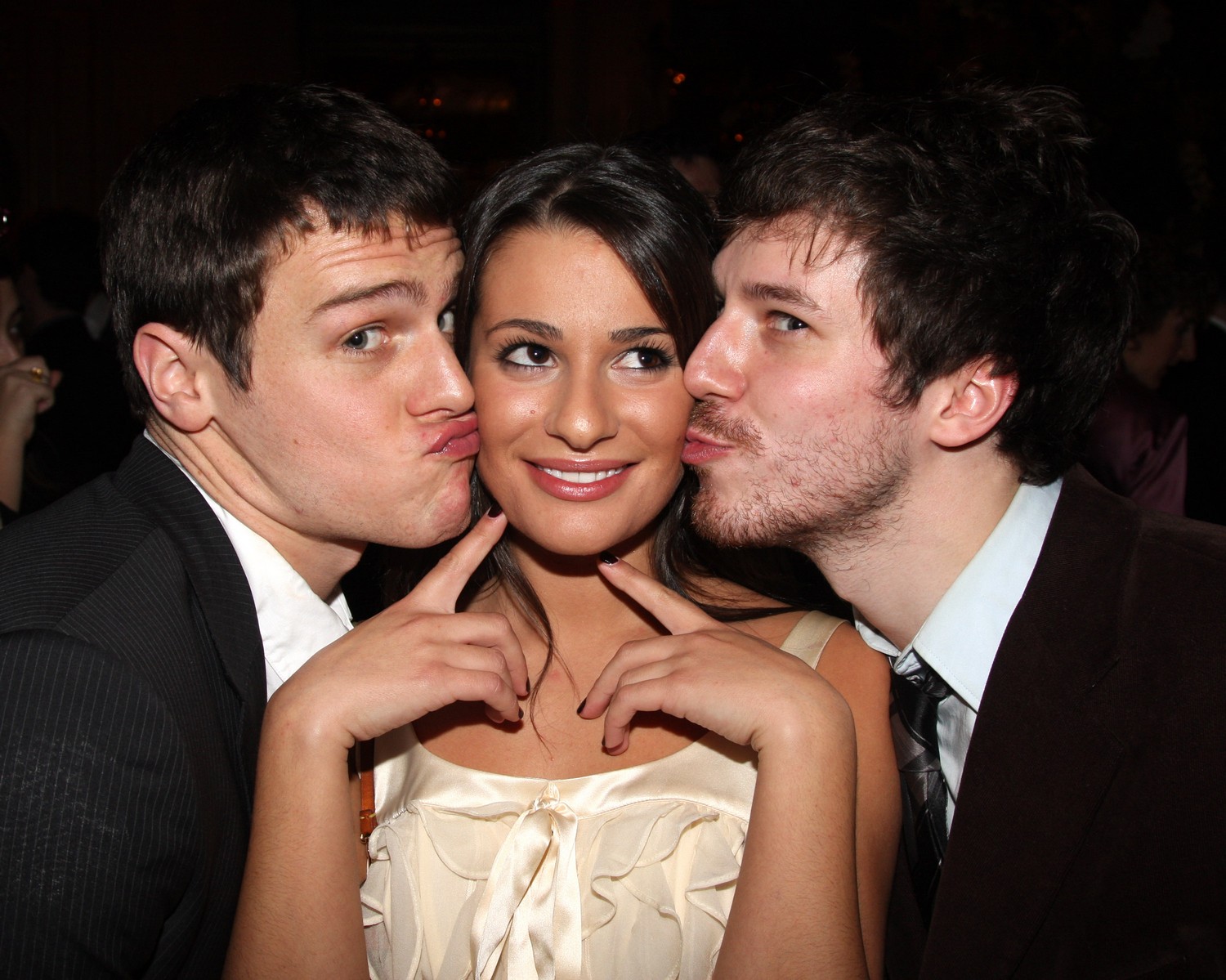 Jonathan Groff's Just In Time Opening: Lea Michele And Castmates Celebrate Jonathan Groff's Just In Time Opening: Lea Michele And Castmates Celebrate