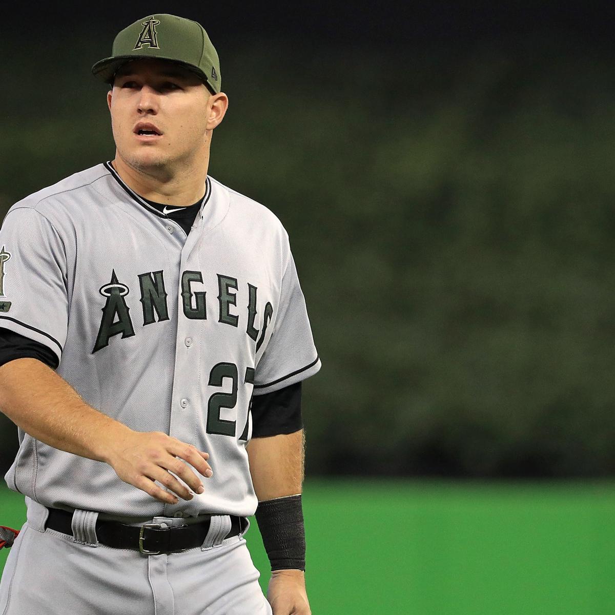 Knee Injury Forces Mike Trout Out; Angels Drop Fifth Consecutive Game Knee Injury Forces Mike Trout Out; Angels Drop Fifth Consecutive Game