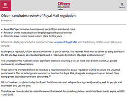 Less Regulation For Royal Mail: The Case Against Ofcom's Intervention Less Regulation For Royal Mail: The Case Against Ofcom's Intervention