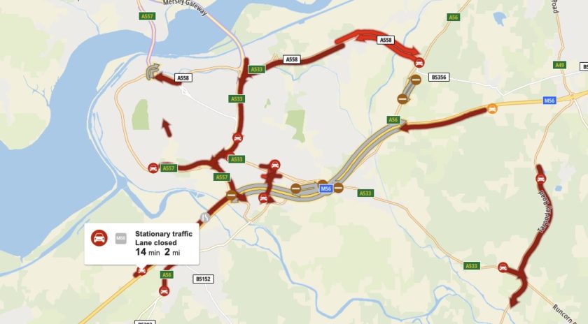 Long Delays On M56 Due To Crash: Real-time Traffic Information Long Delays On M56 Due To Crash: Real-time Traffic Information