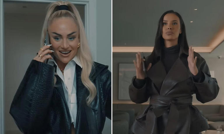 Maya Jama's KSI Baller League Look: White Shorts And Bust Detail Maya Jama's KSI Baller League Look: White Shorts And Bust Detail