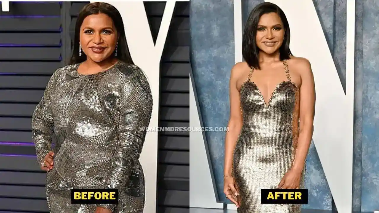 Mindy Kaling's Weight Loss Journey: Before & After Photos Mindy Kaling's Weight Loss Journey: Before & After Photos