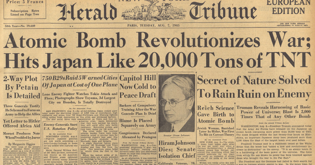 News From April 1945: A Retrospective Analysis