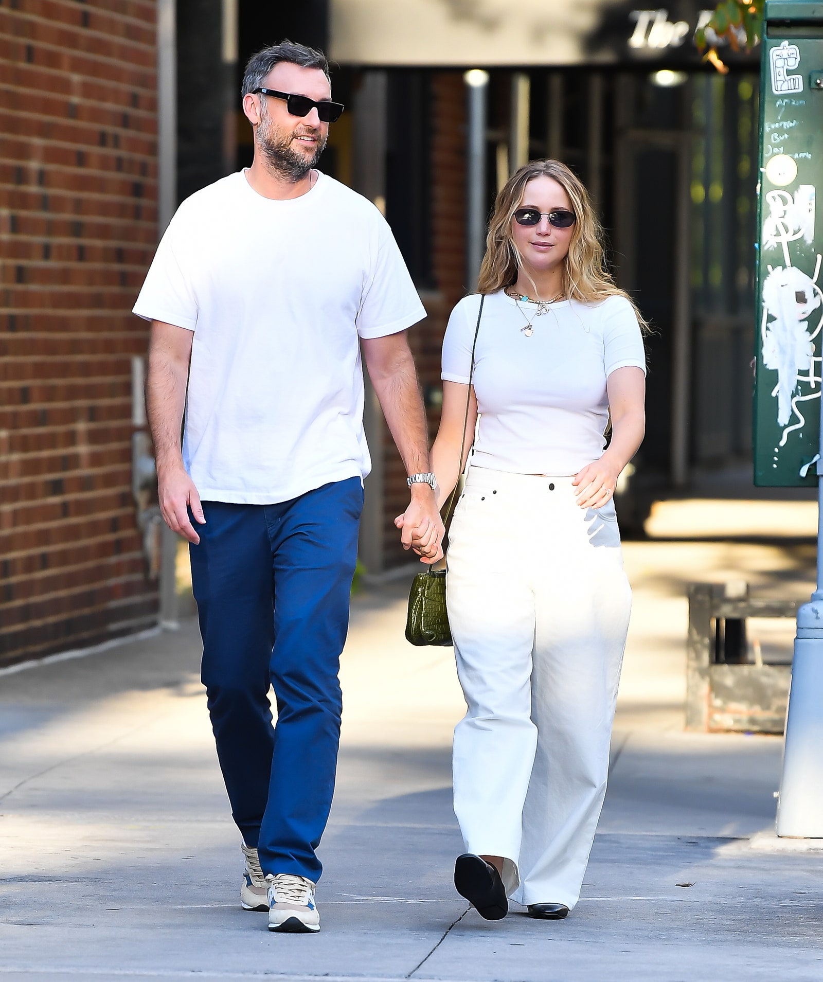 Photos: Jennifer Lawrence And Husband Take A Casual Walk Photos: Jennifer Lawrence And Husband Take A Casual Walk