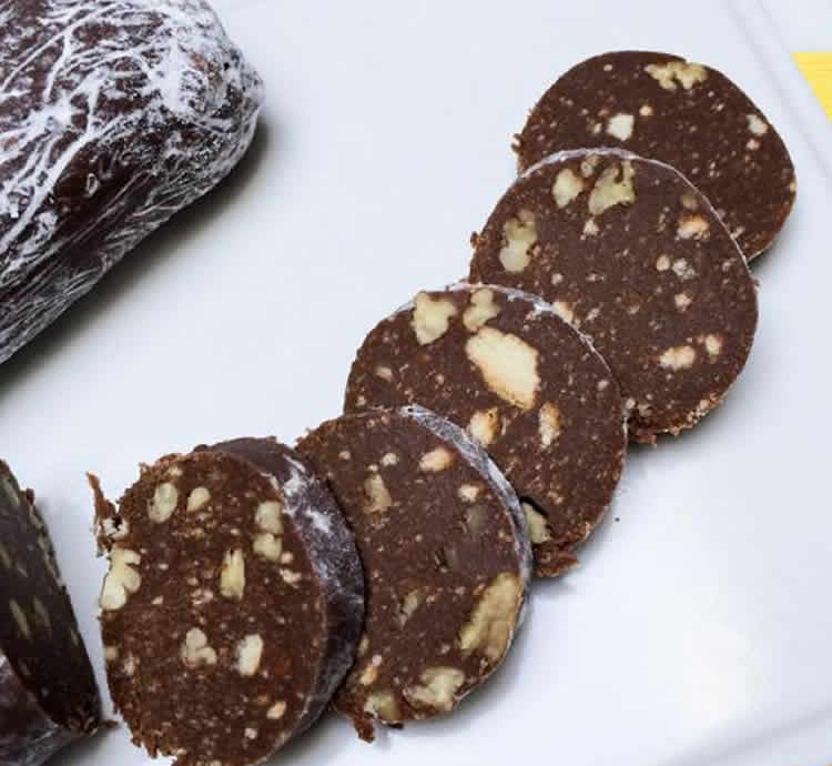 Recette De Dessert Français : Salami Au Chocolat De Sweet France Recette De Dessert Français : Salami Au Chocolat De Sweet France