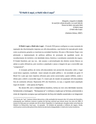 Reconhecimento Francês: A Dívida Histórica Do Haiti Reconhecimento Francês: A Dívida Histórica Do Haiti