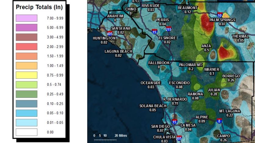 San Diego Rainfall: Tracking The Totals With CBS8.com San Diego Rainfall: Tracking The Totals With CBS8.com