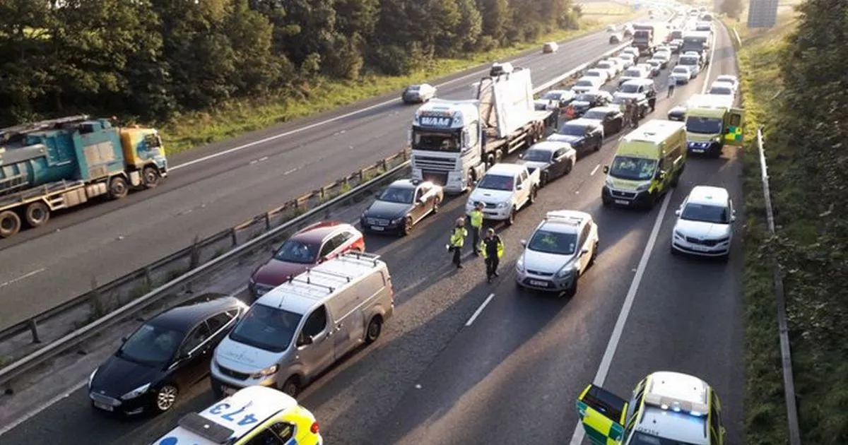 Severe M56 Crash Causes Significant Traffic Disruption Severe M56 Crash Causes Significant Traffic Disruption