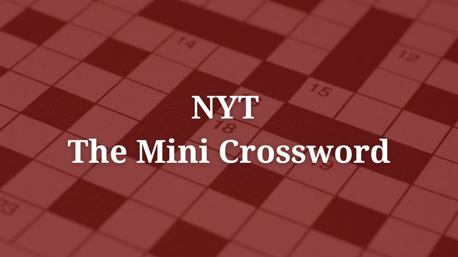 Solve The NYT Mini Crossword: Answers For March 26, 2025 Solve The NYT Mini Crossword: Answers For March 26, 2025