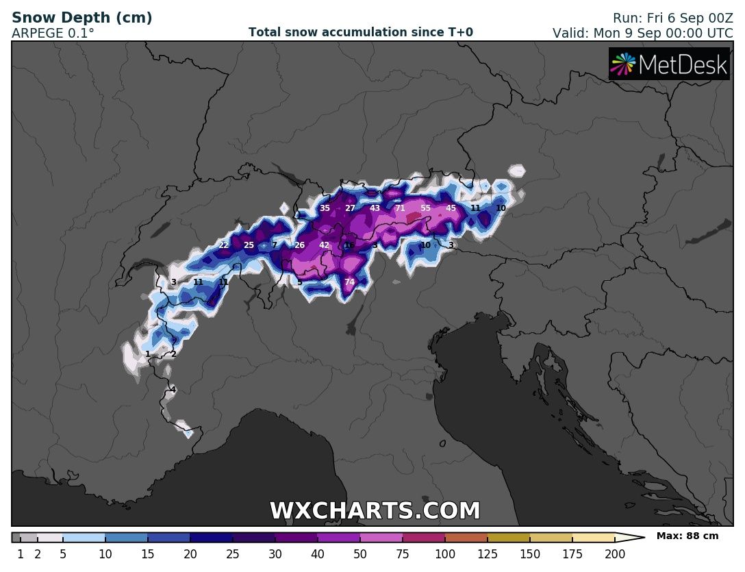 Southern French Alps: Late Snowfall And Stormy Weather Southern French Alps: Late Snowfall And Stormy Weather