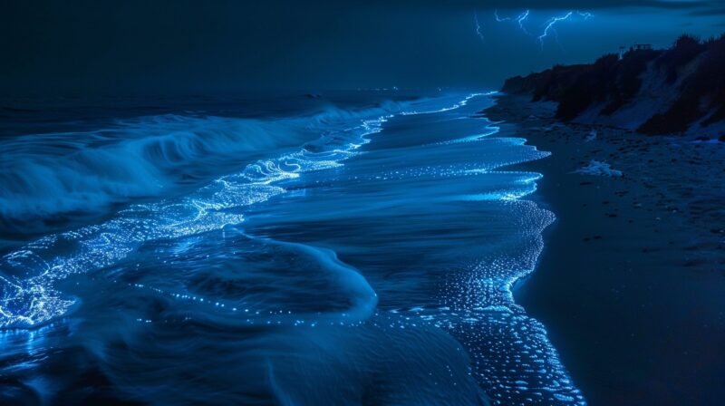 Spring And Fall: Bioluminescent Waves At Southern California Beaches Spring And Fall: Bioluminescent Waves At Southern California Beaches