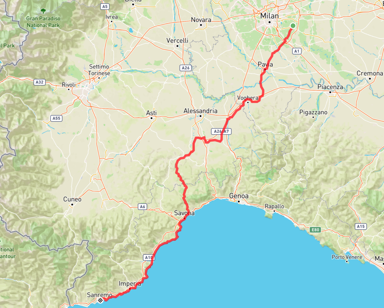 Strade Chiuse Lombardia: Percorso Milano-Sanremo 2025