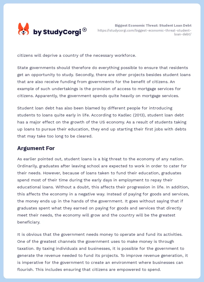 Student Loan Debt: A Looming Threat To Economic Stability Student Loan Debt: A Looming Threat To Economic Stability