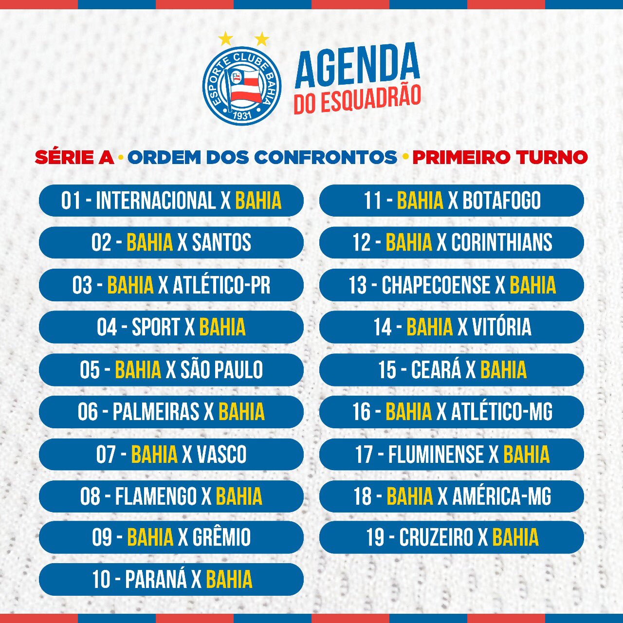 Tabela Do Brasileirão Série A 2024: Datas E Horários Dos Jogos Tabela Do Brasileirão Série A 2024: Datas E Horários Dos Jogos