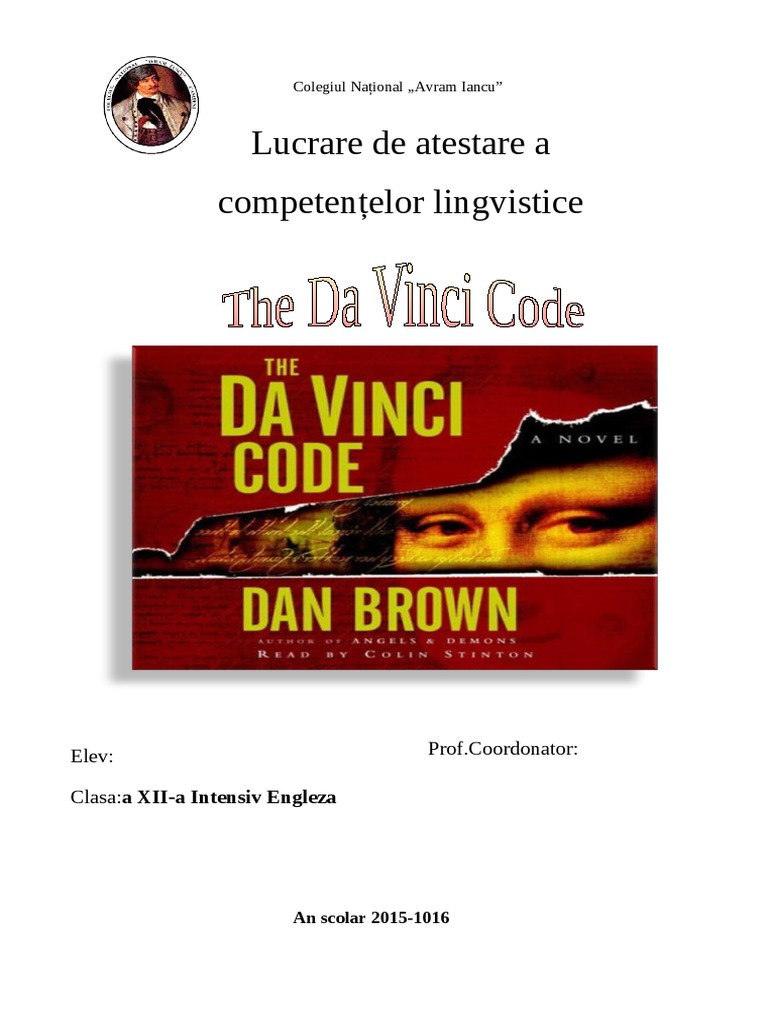 The Da Vinci Code's Impact On Popular Culture And Religious Discourse The Da Vinci Code's Impact On Popular Culture And Religious Discourse