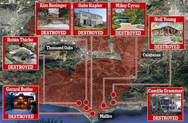 The Impact Of The LA Palisades Fires: A List Of Celebrities Affected The Impact Of The LA Palisades Fires: A List Of Celebrities Affected