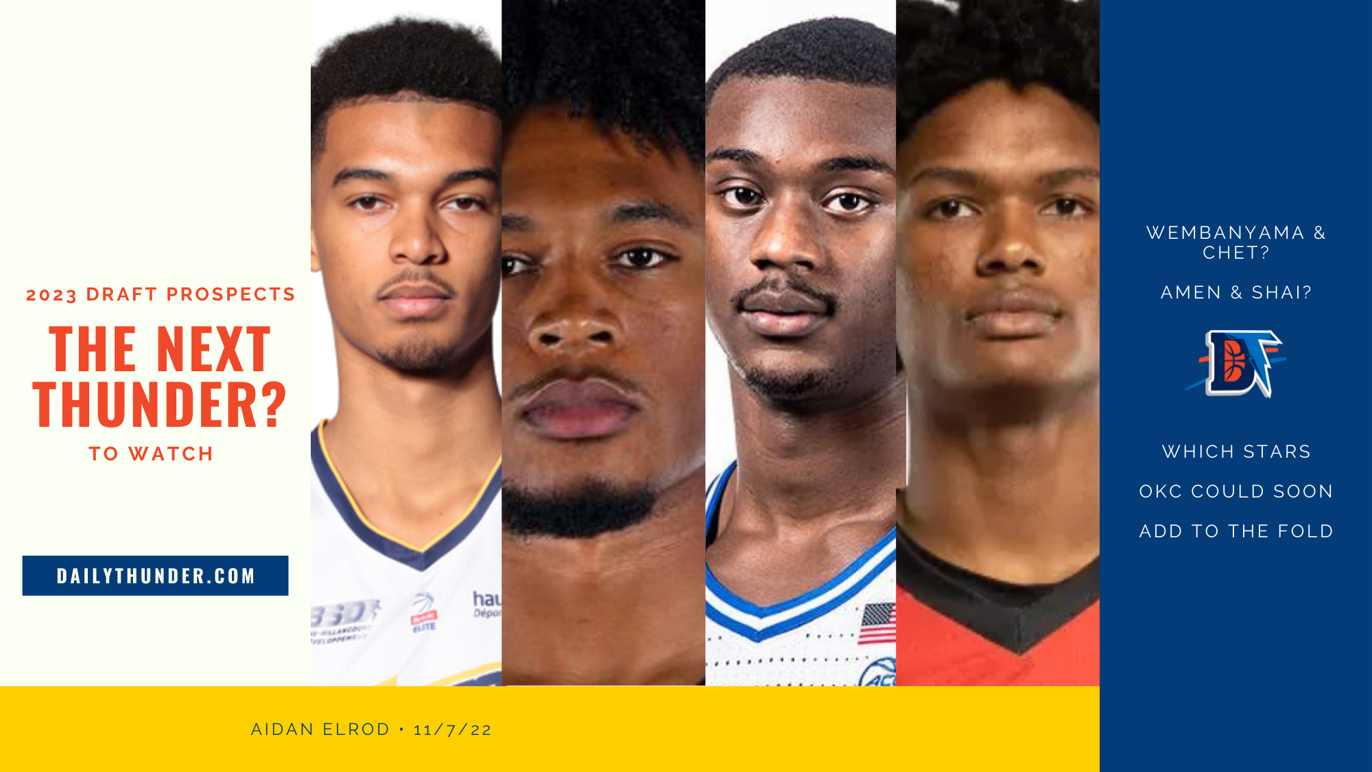 Thunder Draft Positioning Remains Uncertain Post-Season Thunder Draft Positioning Remains Uncertain Post-Season