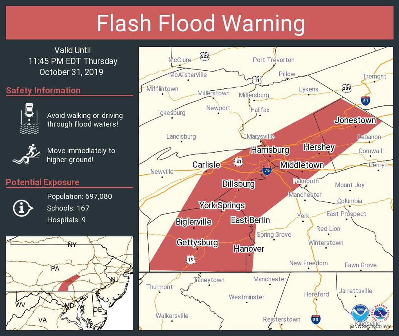Urgent: Flash Flood Warning Issued For Pennsylvania - Take Action Now Urgent: Flash Flood Warning Issued For Pennsylvania - Take Action Now