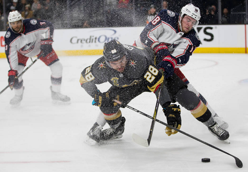 Vegas Golden Knights Blank Columbus Blue Jackets 4-0 Behind Hill's 27 Saves Vegas Golden Knights Blank Columbus Blue Jackets 4-0 Behind Hill's 27 Saves