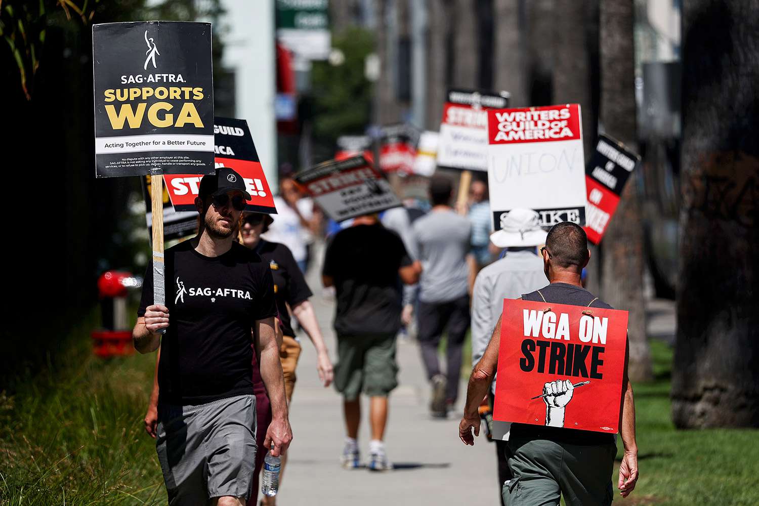 WGA And SAG-AFTRA Strike: Unprecedented Hollywood Production Shutdown WGA And SAG-AFTRA Strike: Unprecedented Hollywood Production Shutdown