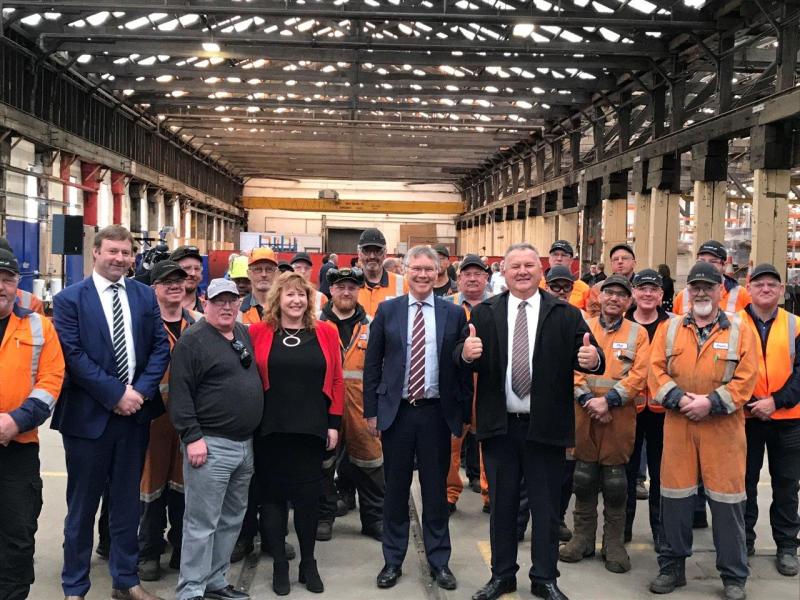 Winston Peters And Shane Jones Officially Open $127 Million KiwiRail Hillside Site Winston Peters And Shane Jones Officially Open $127 Million KiwiRail Hillside Site